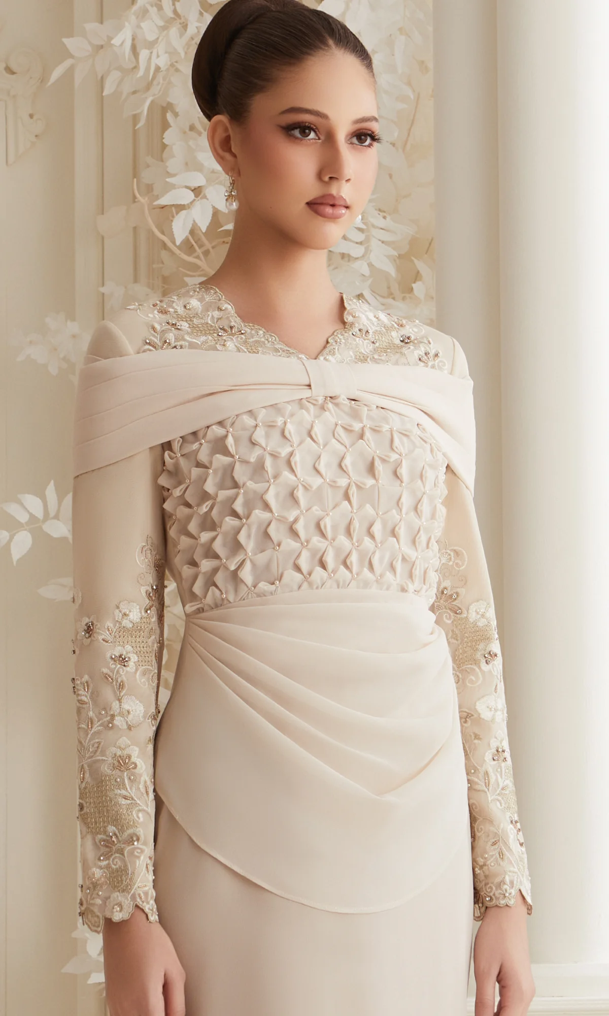 Elora Dress in Champagne - Image 3