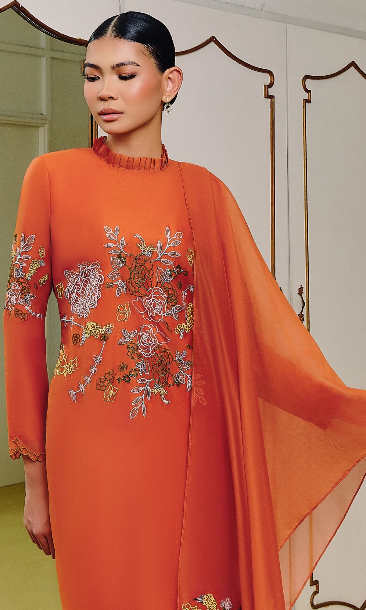 Hadley Kurung 2.0 in Sunny Orange - Image 3