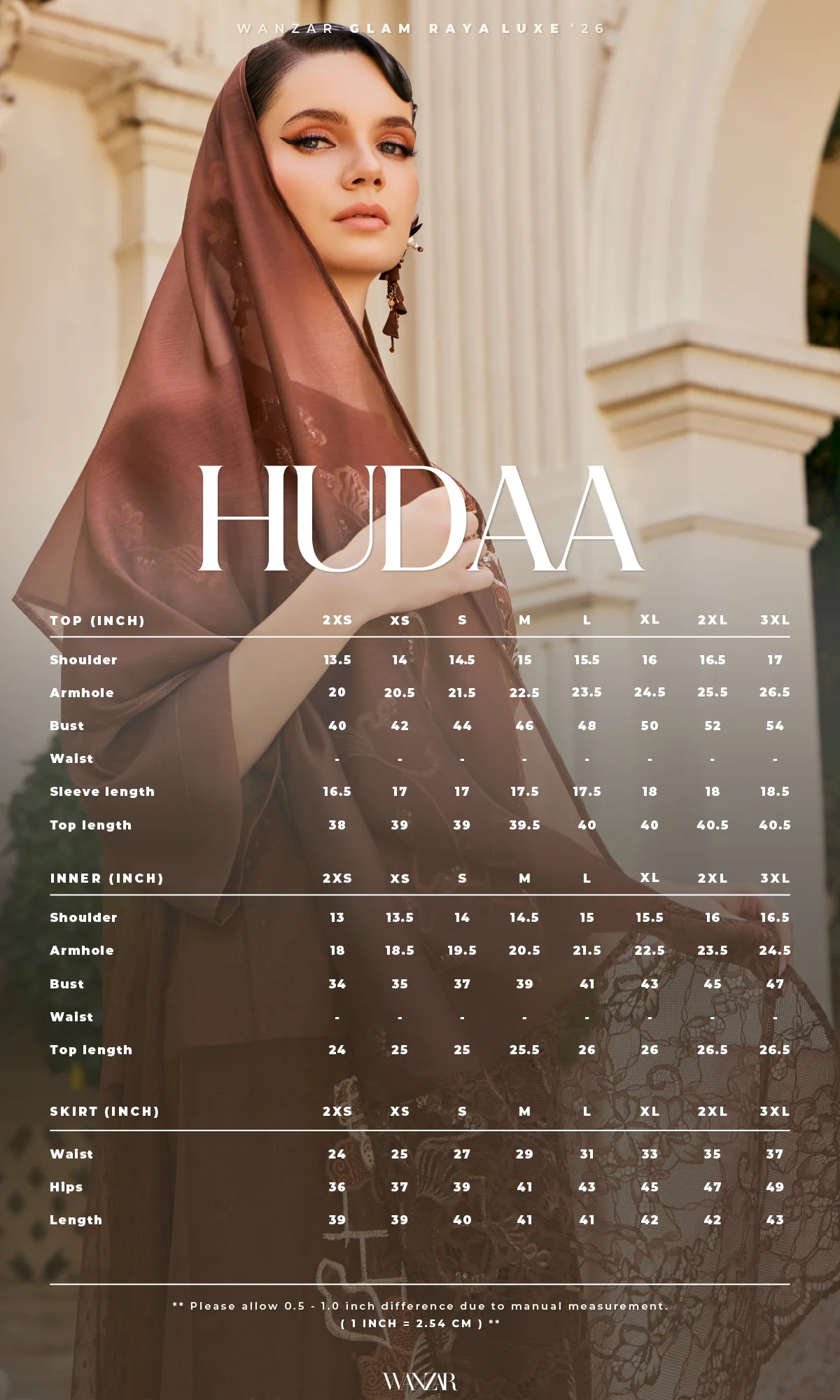 Hudaa Kurung in Rich Brown - Image 4