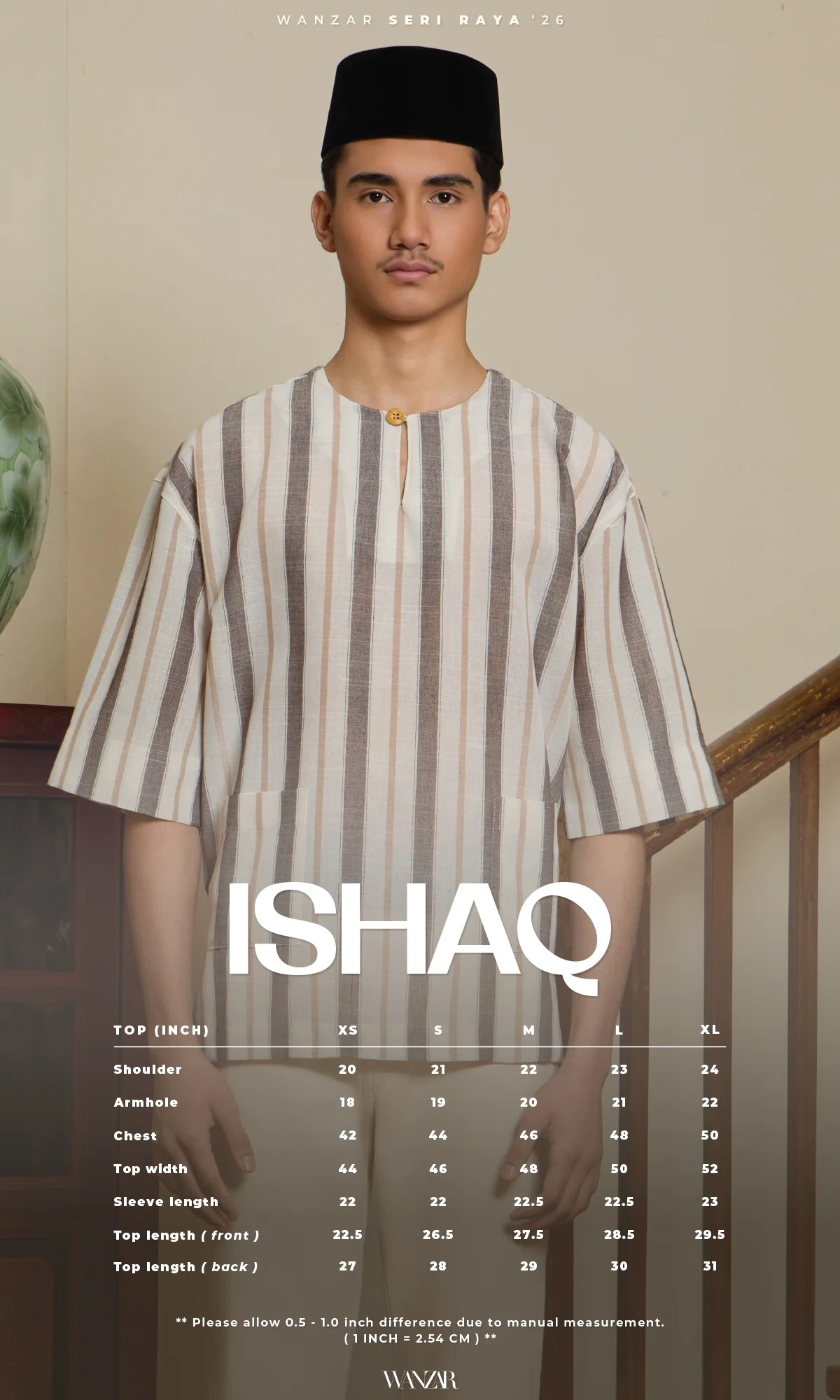 Ishaq Kurta in Bean Red - Image 3