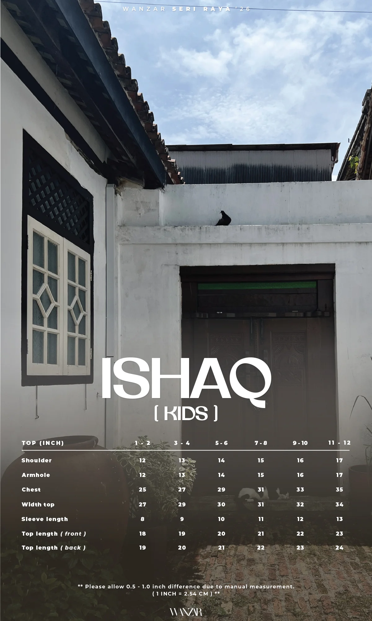 Ishaq Kurta Kids in Bean Red - Image 3