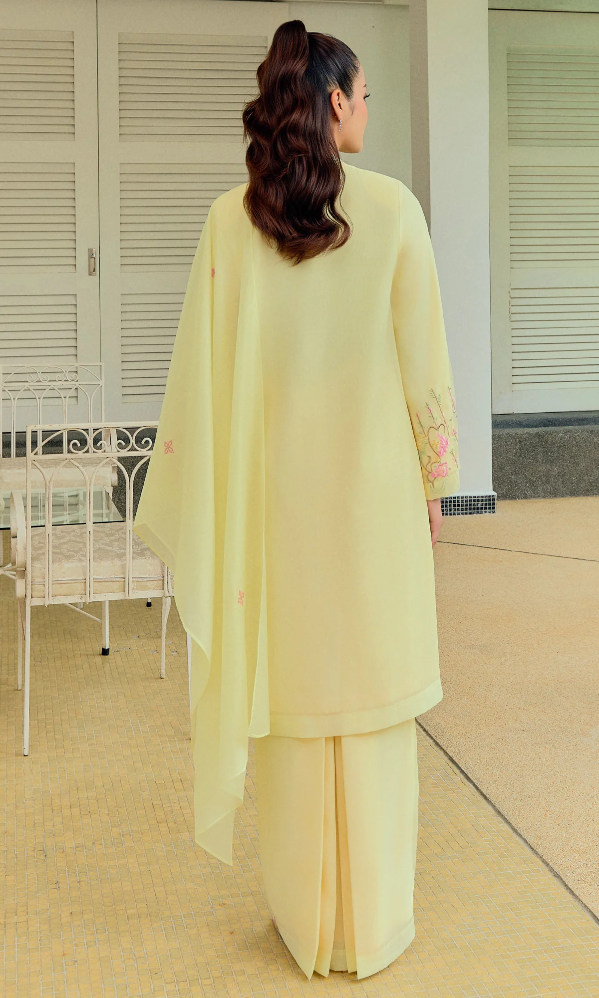 Khaleeda Kurung 3.0 in Flax Yellow - Image 3