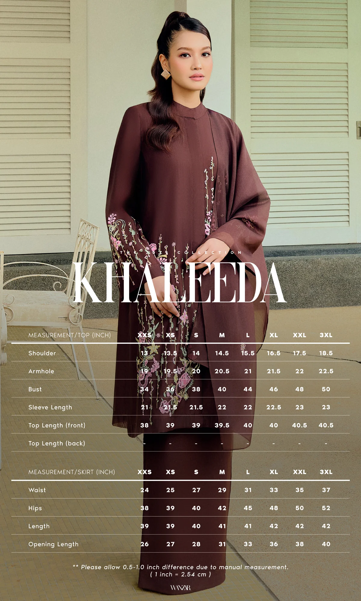 Khaleeda Kurung 3.0 in Indigo Blue - Image 4