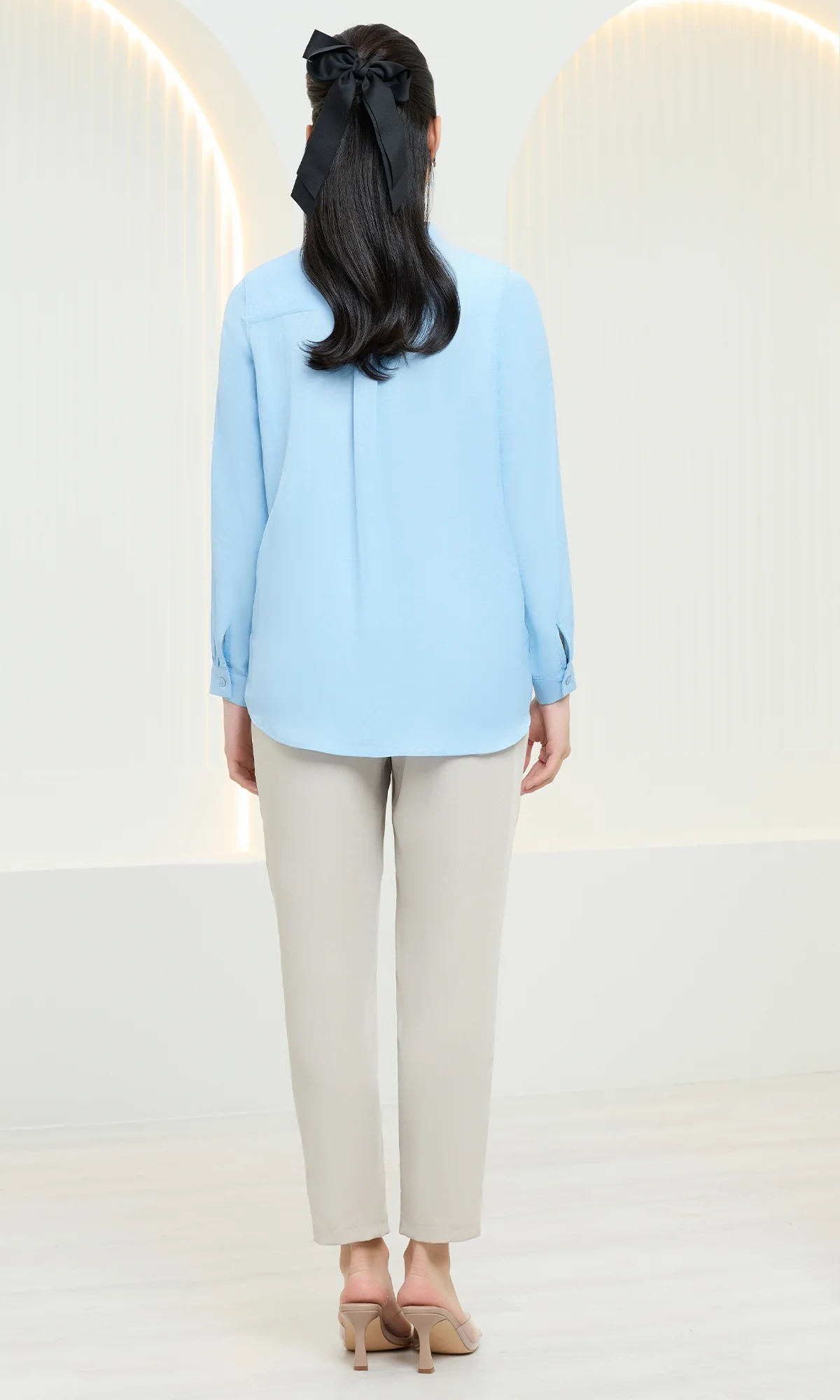 Laura Shirt in Baby Blue (Minor Defect) - Image 3