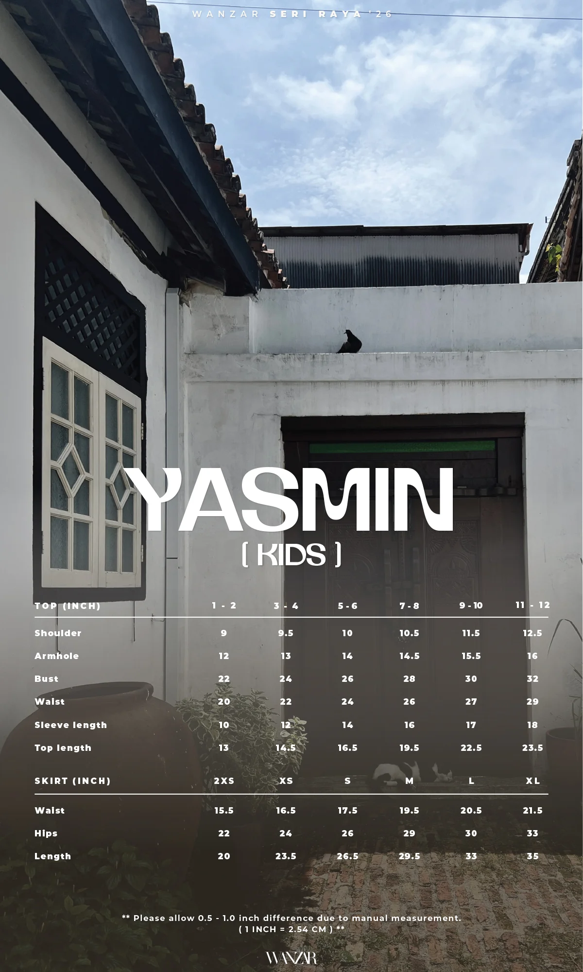 Yasmin Kurung Kids in Blush Vine - Image 4